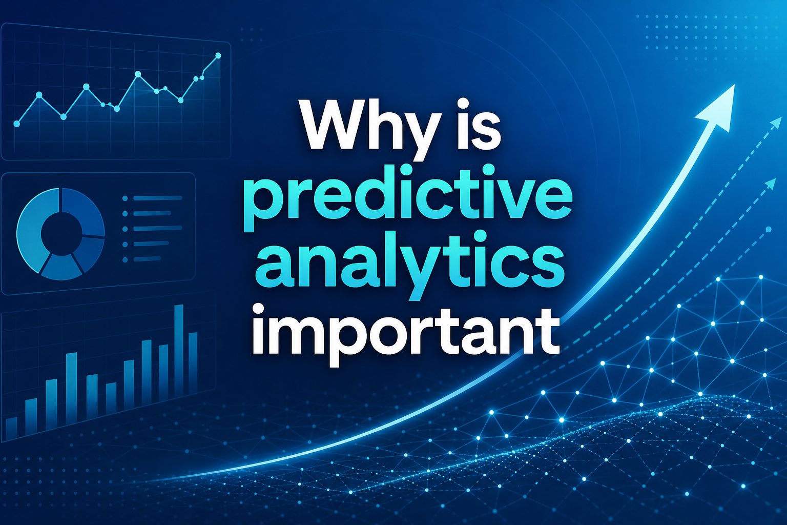 Analyst reviewing predictive analytics charts on a dashboard